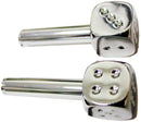 Chrome Dice Door Lock Knobs (2Pc/Set)