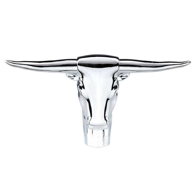 Long Horn Bull Hood Ornament