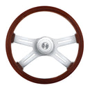 18" 4 Spoke Steering Wheel w/ Hub For 1998-2005 Peterbilt, 2001-2002 Kenworth