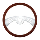 18" Chrome Steering Wheel - 2 Spoke