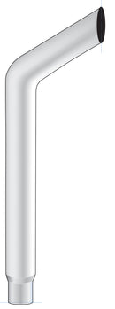 BULL CHROME EXHAUST 6" DIA REDUCED TO 5" DIA - 96" TALL