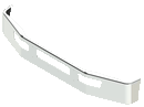 FORD F-650 CHROME BUMPER 13" W/ VENT HOLE & TOW HOLES. FITS 2005-2015