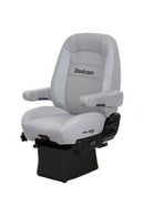 Pro Ride Lo Pro Suspension Mid-Back Drape Dual Armrests Grey Ultra Leather