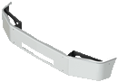 PETERBILT 330, 337 CHROME BUMPER 13" W/ VENT HOLE