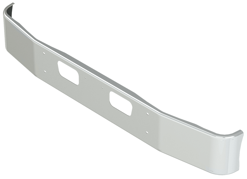 STERLING LT7501 CHROME BUMPER 13" W/ TOW HOLES. FITS 2005