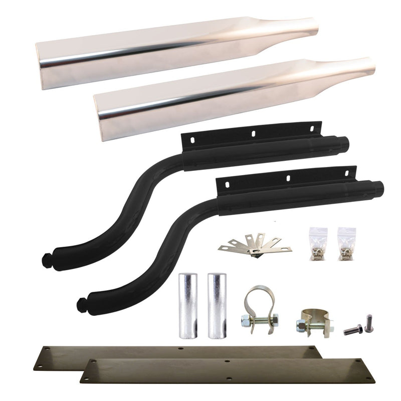 Stainless Steel Half Fender Mounting Kit w/ Swivel Undermounts
