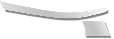 FREIGHTLINER CASCADIA STAINLESS STEEL BUMPER TRIM 4 PIECE