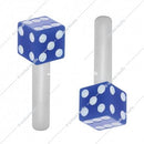 Blue Dice Door Lock Knob  (2Pc/Set)