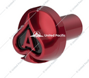Ace Of Spades Air Valve Knob - Candy Red With Gloss Black Inlay