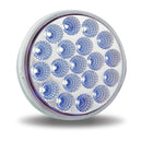 4" DUAL REVOLUTION RED STOP, TURN & TAIL TO BLUE AUXILIARY LED LIGHT