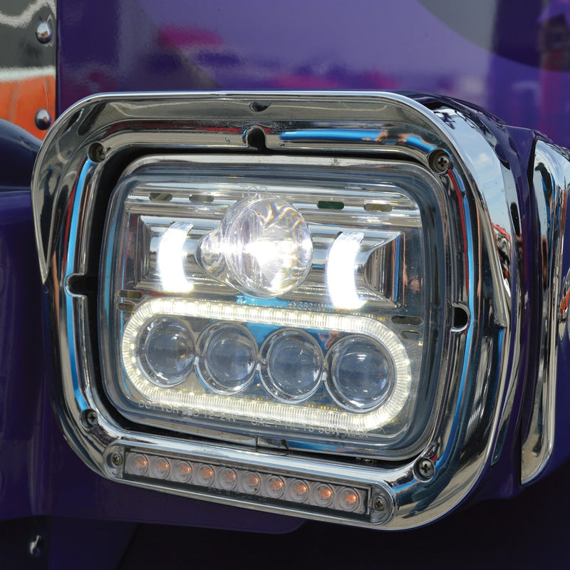 5"X7" SQUARE LED HEADLIGHT HIGH AND LOW BEAM