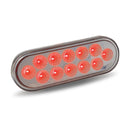 DUAL REVOLUTION RED STOP, TURN & TAIL TO BLUE AUXILIARY LED OVAL LIGHT